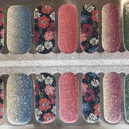 Ombre Sparkle Floral