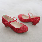 Red Glitter / 9 Toddler