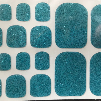 Kids & Toes - Light Teal Glitter