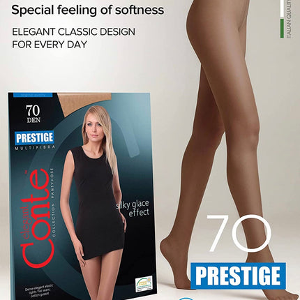 Conte Prestige 70 Den - Classic Dense Semi-Opaque T-Top Women's Tights (8С-50СП)