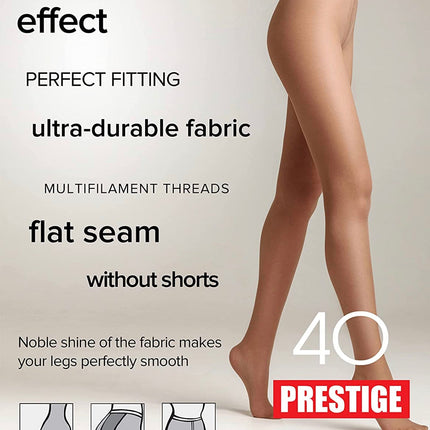 Conte Prestige 40 Den - Classic Sheer to Waist T-top Women's Tights (8С-45СП)