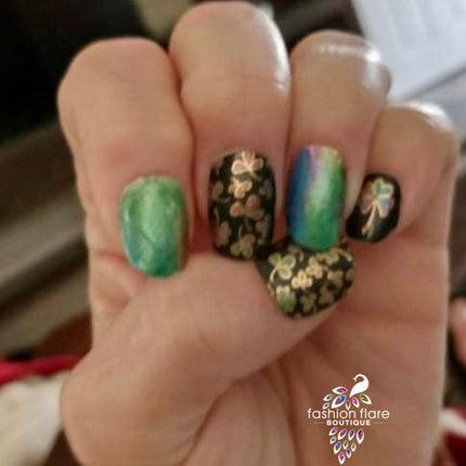 Metallic Lucky Clovers
