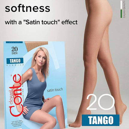 Conte Tango 20 Den - Classic Sheer to Waist T-top Women's Tights (8С-48СП)