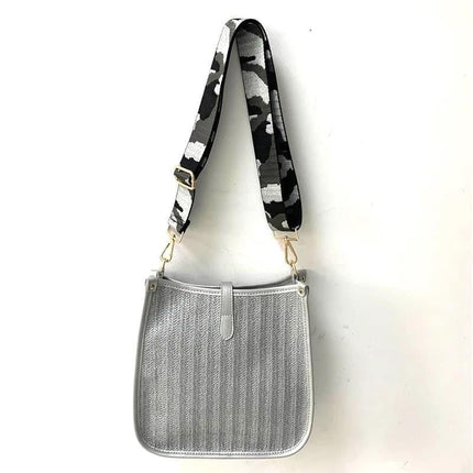 Kit Crossbody - Gray Straw