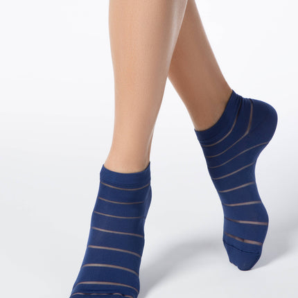 Conte Fantasy #17S-56SP - 1 pair Cropped Polyamide Women's Socks