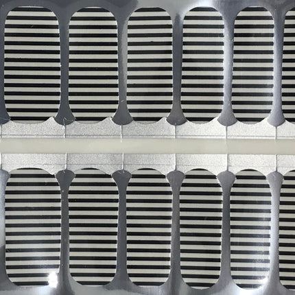 Black Stripe Sheer Overlay