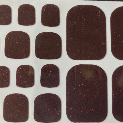 Kids & Toes - Wine Glitter