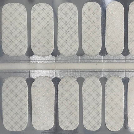 Silver Pinwheel Sheer Overlay