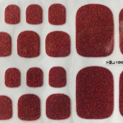 Kids & Toes - Ruby Red Glitter