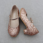 Rose Gold Glitter / 9 Toddler