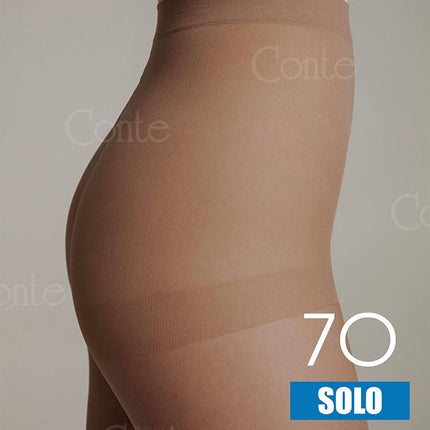 Conte Solo 70 Den - Classic Women's Tights With a Reinforced Shorts (15С-43СП)