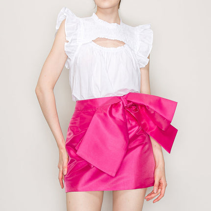 Cut out top with flutter sleeve