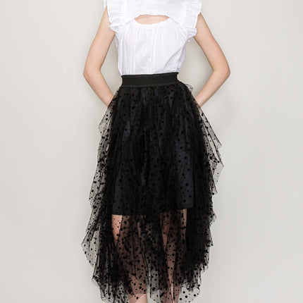 Cut out top with flutter sleeve