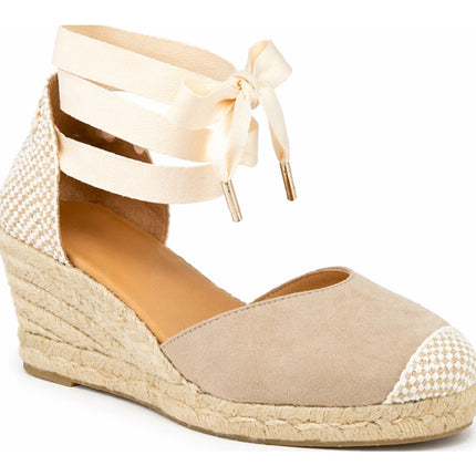 Jimena Mid Laces Taupe