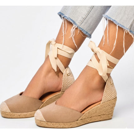 Jimena Mid Laces Taupe