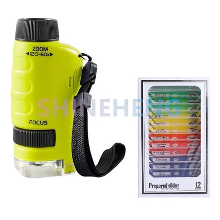 Kids Educational Pocket Handheld Microscope with LED Light