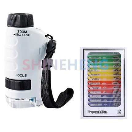 Kids Educational Pocket Handheld Microscope with LED Light