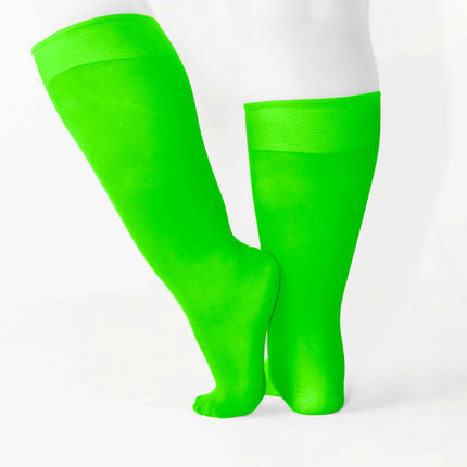 Knee Highs 70 Denier - Neon Green