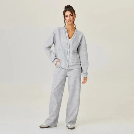 LÁVINE™ Oversized Loungewear Set – Cozy Cardigan & Pants