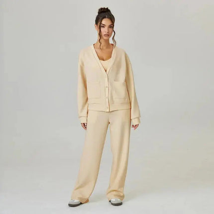 LÁVINE™ Oversized Loungewear Set – Cozy Cardigan & Pants