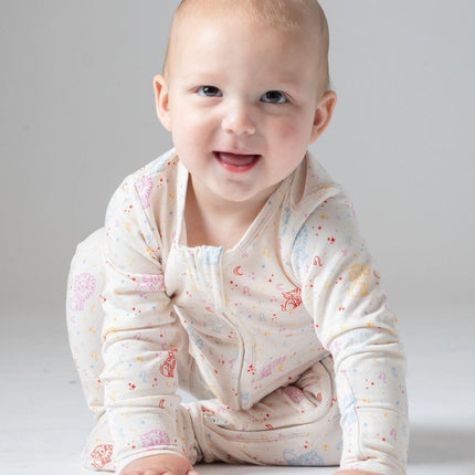 Leo Bamboo Zipper Footie