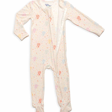Leo Bamboo Zipper Footie