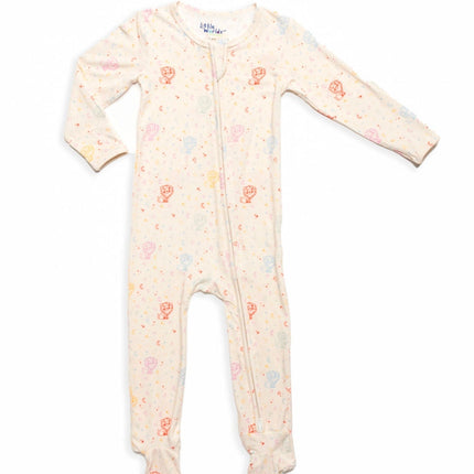 Leo Bamboo Zipper Footie