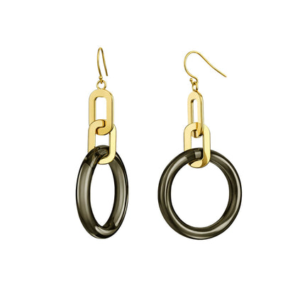 Link Drop Lucite Earrings