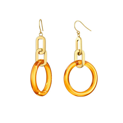 Link Drop Lucite Earrings