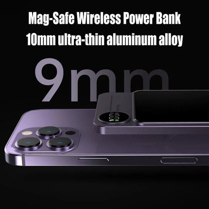 Magnetic Power Bank Wireless External Auxiliary Battery Pack