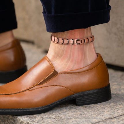 Ultra Strength Copper Magnetic Therapy Anklet for Men
