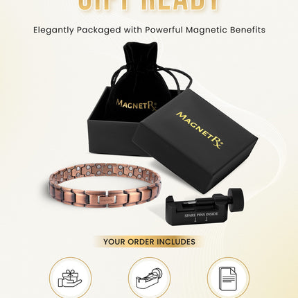 Ultra Strength Copper Magnetic Therapy Anklet for Men
