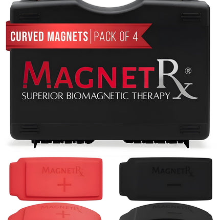 Biomagnetic Therapy Arc Magnets — Neodymium & Silicone (4 Curved Magnets)