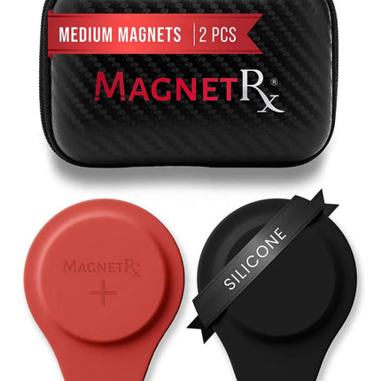 Biomagnetic Therapy Magnet Set — Neodymium & Silicone (2 Medium Magnets)