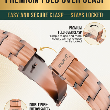 3x Strength Copper Magnetic Bracelet for Men (Legacy)