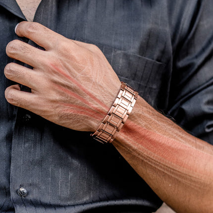 3x Strength Copper Magnetic Bracelet for Men (Stealth)