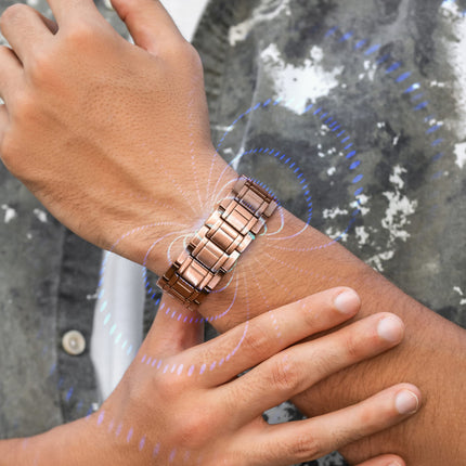 3x Strength Copper Magnetic Bracelet for Men (Stealth)
