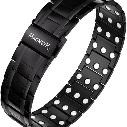 3x Strength Titanium Magnetic Bracelet for Men (Black)