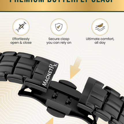 EllipseMAX Magnetic Bracelet for Men (Black)