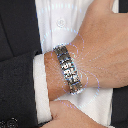 EllipseMAX Magnetic Bracelet for Men (Gunmetal)