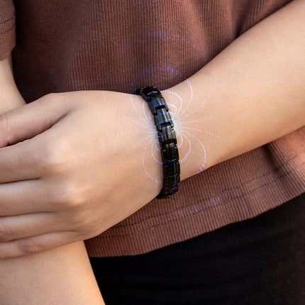 EllipseMAX Magnetic Bracelet for Women (Black)