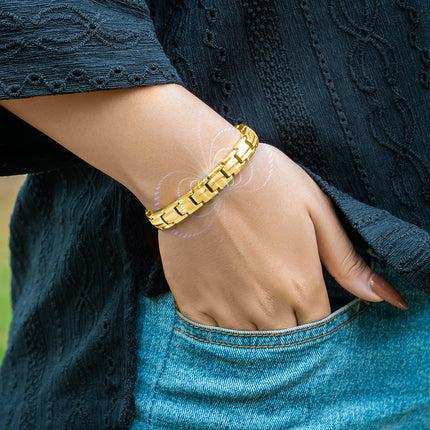 EllipseMAX Magnetic Bracelet for Women (Gold)
