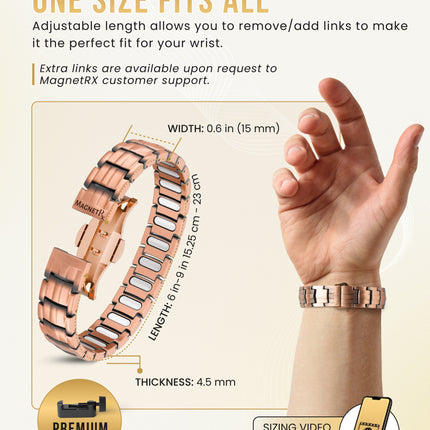 EllipseMAX Magnetic Copper Bracelet for Men