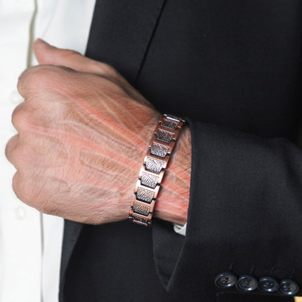 EllipseMAX Magnetic Copper Bracelet for Men (Viking)