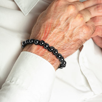 High Power Magnetic Hematite Bracelet Bali Style
