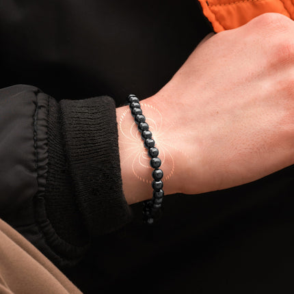 High Power Magnetic Hematite Bracelet Classic 6mm Bead