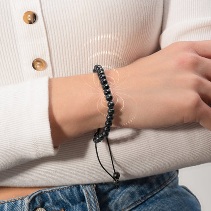 High Power Magnetic Hematite Bracelet Classic 8mm Bead