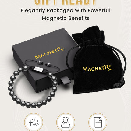 High Power Magnetic Hematite Bracelet Classic 8mm Bead