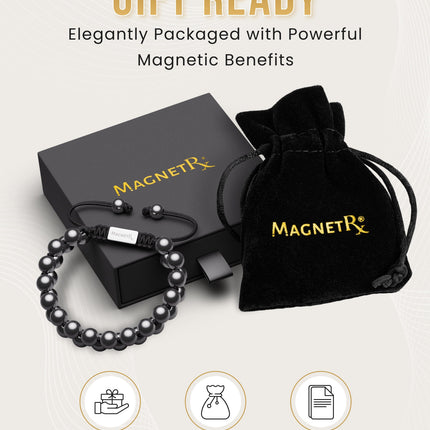 High Power Magnetic Hematite Bracelet Double Row