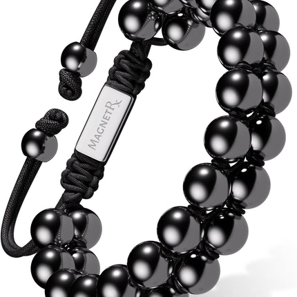 High Power Magnetic Hematite Bracelet Double Row